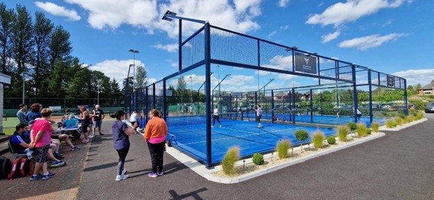 Padel courts at Naas Lawn Tennis Club